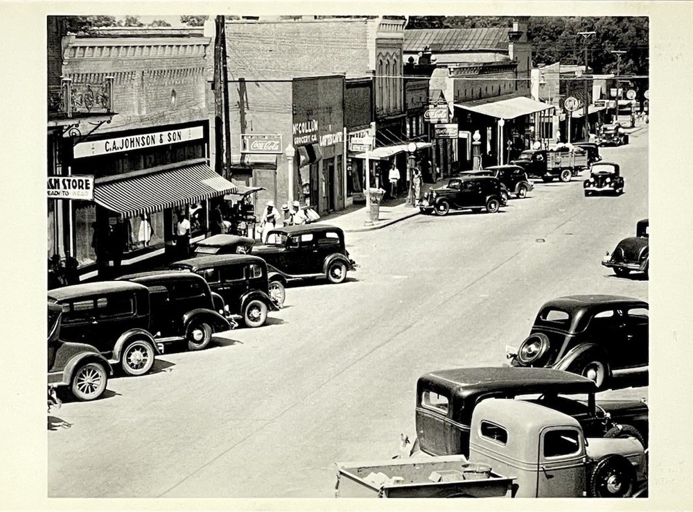 Walker Evans Art Photo Print Card Main Street Greensboro Alabama 1936 4.25”x6”
