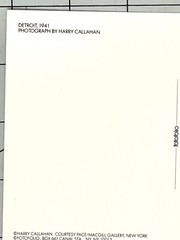 DETROIT, 1941 – PHOTOGRAPH BY HARRY CALLAHAN – Fotofolio Art Photo Card