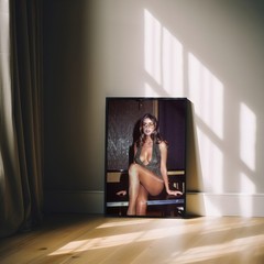 1970s Disco Glamour Photography Print Female Portrait
