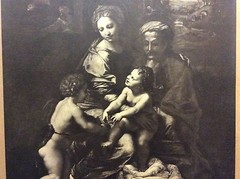 Photograph XIX Adolphe Braun Inalterable To Charcoal Holy Family With Pearl