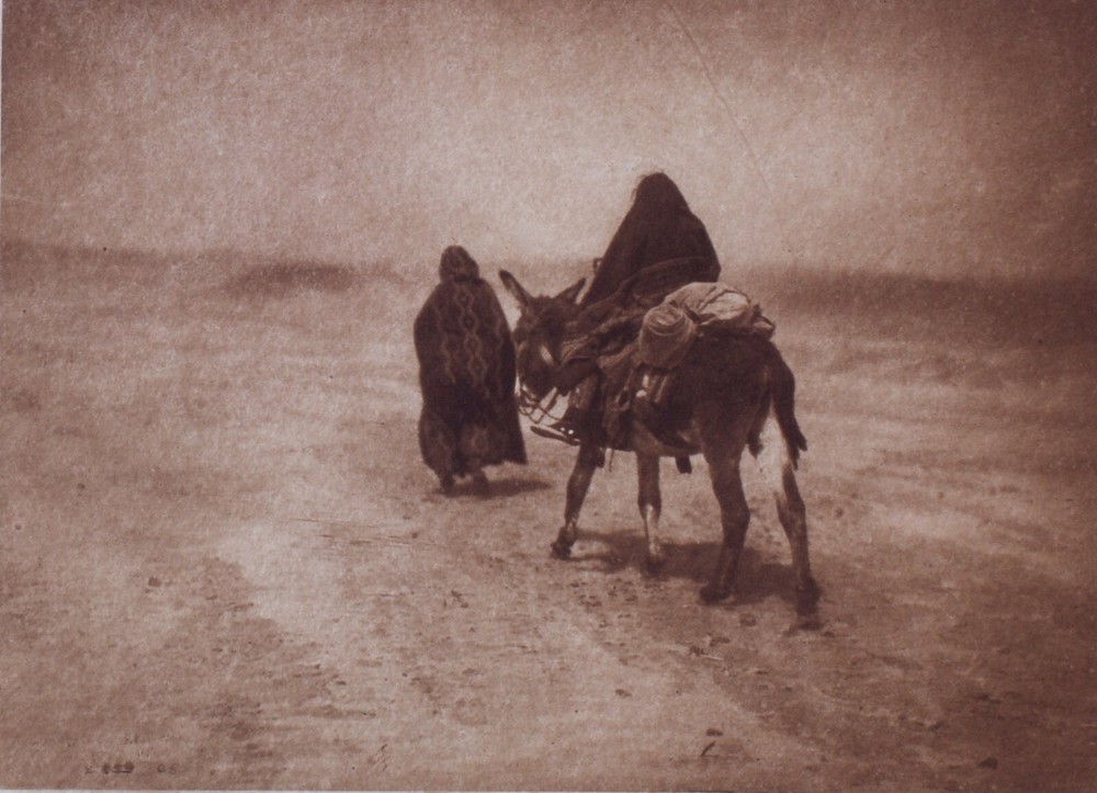 Edward S.Curtis Photogravure Into The Desert Navaho Classic Gravure Company