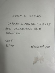 Michael Irvine Signed Cosmic Clouds Sedona AZ Fine Art Photograph Matted 16×14