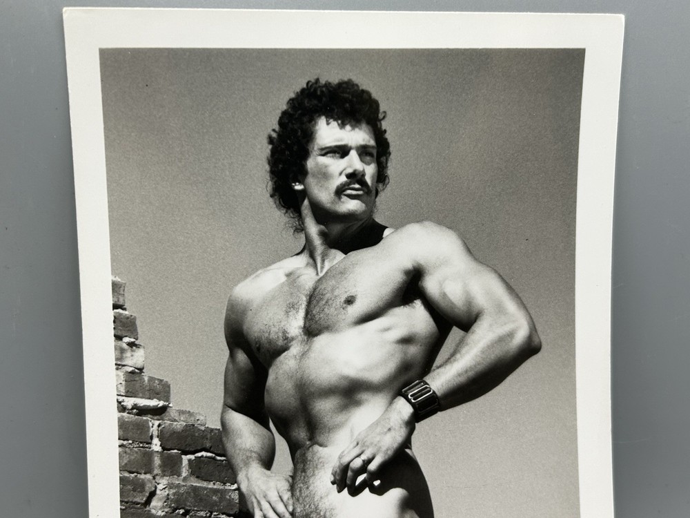 Vintage Photo KYLE HAZARD Target Studios 5×7 Male Physique Hairy Beefcake Stache