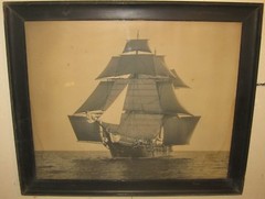 Antique CHARLES BOLLES ‘Benjamin F Packard’ SAILBOAT Sailing Gelatin PHOTOGRAPH