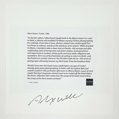 RARE Alex Webb SIGNED Magnum Print 6″ x 6″ Miami Beach Florida Haiti 1989