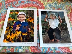 TWO! Dick Brown Photographs Amish children Signed & Numbered, Unframed