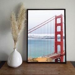 Golden Gate Bridge Wall Art Print, Close Up, San Francisco Fine Art Photography