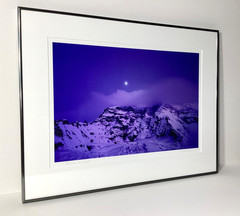 Fine Art Photograph Mount Rainier at Dusk Signed & Framed Limited Edition