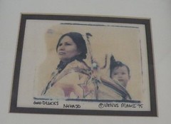 Native American Navajo enhanced photography Mother & papoose by Venus Masci