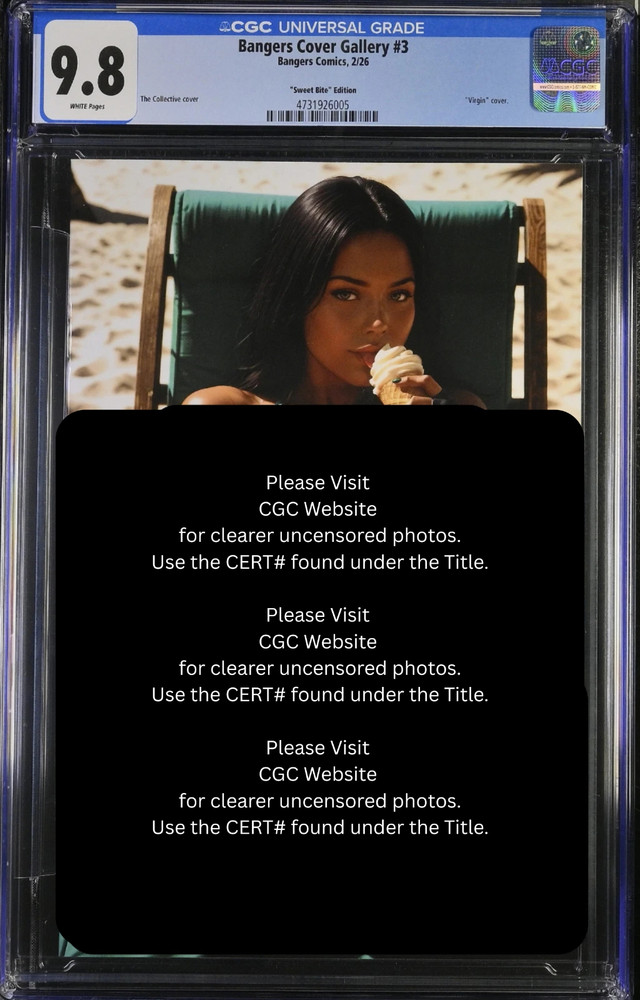 2026 Bangers Comics MK Jade Cosplay VIRGIN Full Chase Variant LE 100 CGC 9.8!