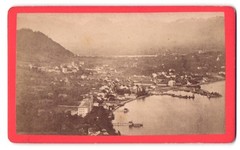 Photograph Th. Immler, Bregenz, view Bregenz, panorama of the city with the harbor