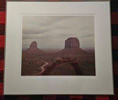 Signed Rick Preston Last Car Monument Valley Navajo Tribal Park Framed Photo Mat