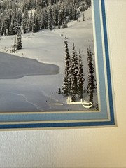 Rick Morley “First Snow” Mt. Rainier Signed Photography Matted Print 8×10