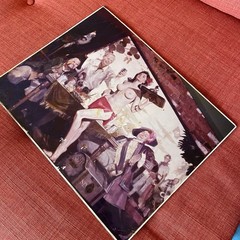 VTG Pirate Tavern Photograph on Board MCM Estate, Pin Up, Tiki Bar Nautical Art