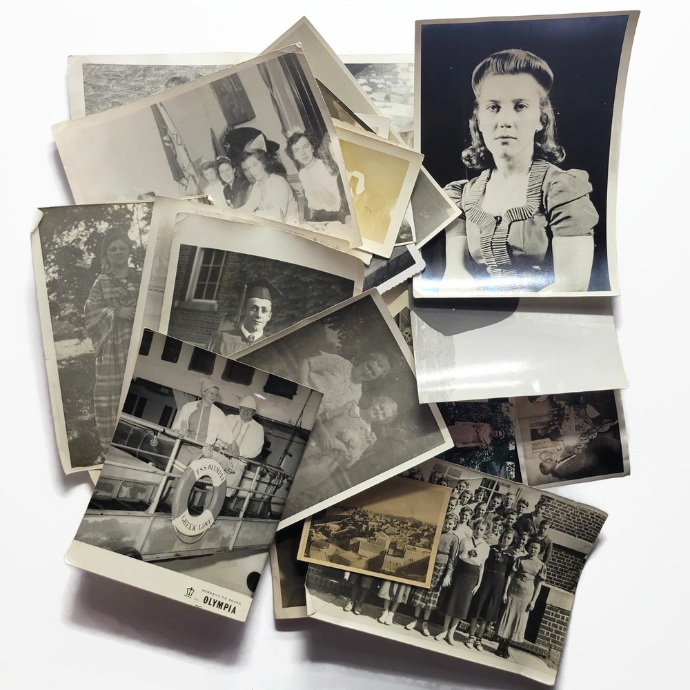(29) Vintage Black & White Photo Photograph Lot History Family Ephemera Unknown