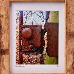 MICHAEL RAY Original Vintage Signed NY Secret Garden Landscape Photograph Print
