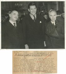 H. G. Wells Charles Chaplin Gene Tunney antique photo