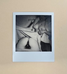 Polaroid Instant Photo Black and White – Female Nude, Portrait Alignment