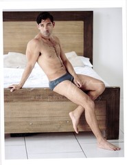 11 X 8.5 Alan Lyon Original Male Photo gay interest (6) Cardona on bed