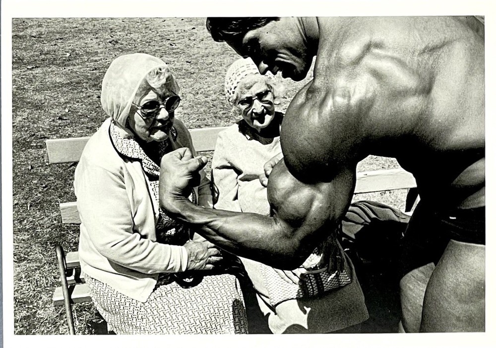 Arnold Schwarzenegger Art Print Card Photo By George Butler 1980 Fotofolio