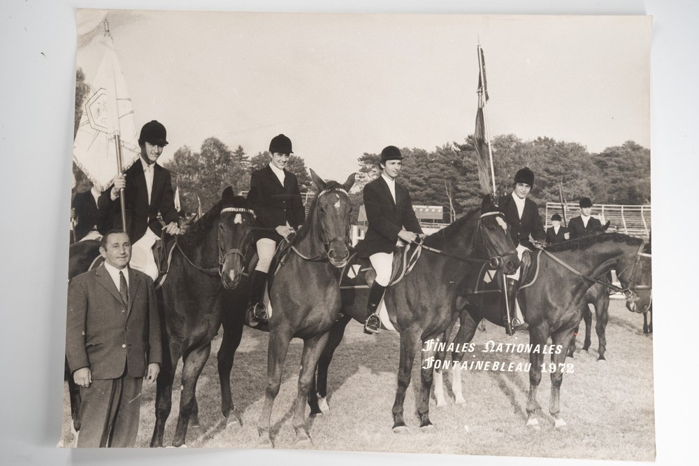 Film Photo France Equestrian Horse Show Jumping 1970 30X40CM