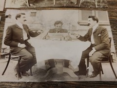 5 Antique Photo Montages 1900s Double Exposure Cabinet of Curiosities