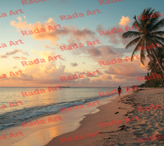 Digital Art Ai Background Wallpaper Picture Photo Sunrise Sunset Sea Sky Nature