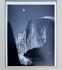 Ansel Adams Moon and Half Dome Special Edition Alan Ross Image 9.5 x 7.5 Framed