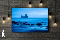 Pacific Coastal Photography Prints, Lone Ranch Beach, Minimal Blue Seascape