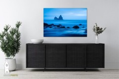 Pacific Coastal Photography Prints, Lone Ranch Beach, Minimal Blue Seascape
