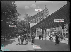 Vichy, Auvergne, Cars, Glass Plate Photos, Lot Of 5 Negatives 13X18 CM