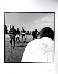 Boxers on the Beach B & W 14 x 11 Photograph-Circa 1990s-Mark Bugzester