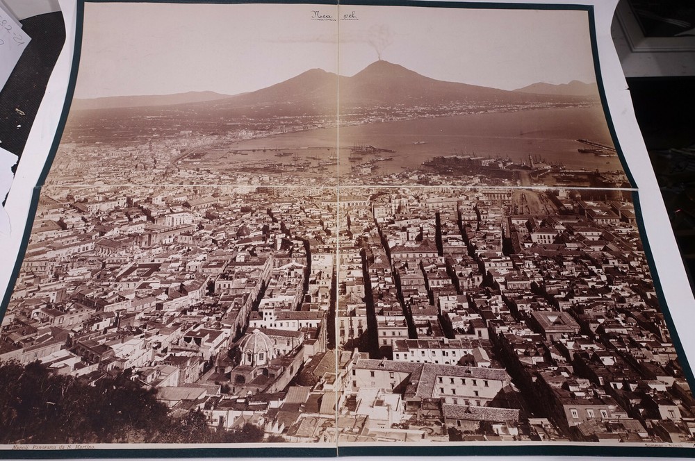 Naples – Large Panorama circa 1880. Gergio Summer
