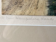 Wallace Nutting Hand-Colored Photograph A New Hampshire Road Pencil Signed