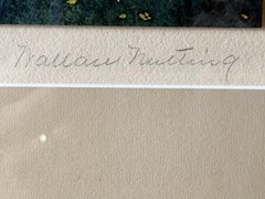 Wallace Nutting Hand-Colored Photograph A New Hampshire Road Pencil Signed