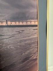 Framed and Matted Photograph Of South Haven Lighthouse By Appleyards 18” X 15.5”