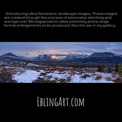 Sunset Nature Photography Panoramic Glacier National Park Signed Artist Proof