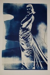 JEFFREY NELSON Original Hand SIGNED Cyanotype Photography “Grace Kelly”