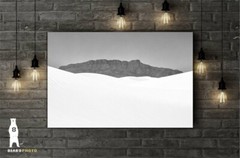 White Sands, New Mexico, Fine Art Landscape Photography, Minimalist Monochrome
