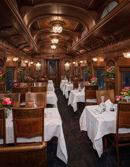 Photo Art Print Dining Car on Chicago & North Western’s Overland Limited 1907