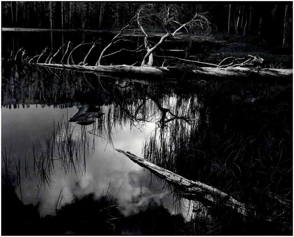 1934 1990s Ansel Adams Evening Cloud Ellery Lake Sierra Nevada Large Art Photo