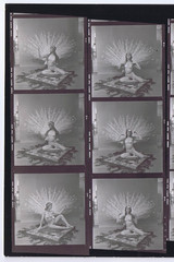 NEWLY FOUND! Hendrickson PHOTO Contact Sheet Proof & Negatives TOPLESS PEACOCK