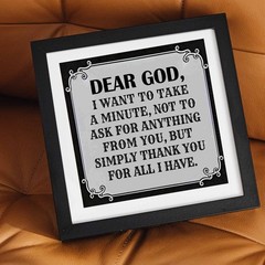 Dear God Gratitude Quote Printable | Inspirational Wall Art Digital Download