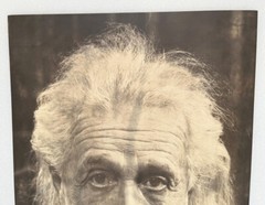 Albert Einstein Silver Gelatin Print Photograph by Philippe Halsman, Signed