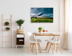 Storm photography wall art hanging Iowa landscape picture stormy sky photo print