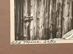 Lyle Wessale original photography copy 24/50 Old Mine signed framed certified