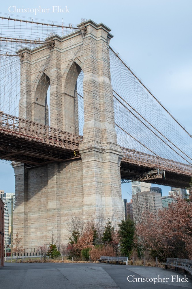 New York City, US Brooklyn Bridge DUMBO, Brooklyn Photograph Art Print