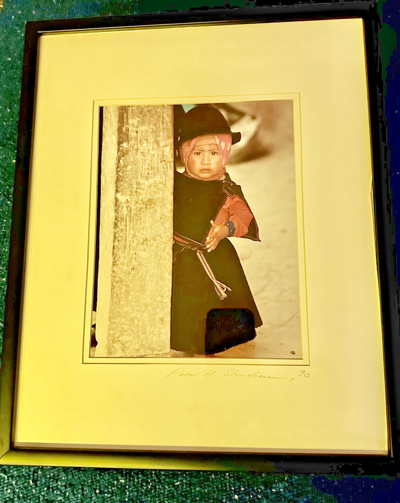 Professionally Framed Peter H. Shuegeas “Child in the Andes” 1990