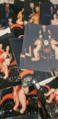 2000 – Lot Photographs 171 4×6″ 3 Adults Biker Sexy Bikini Leather Heels Tattoos
