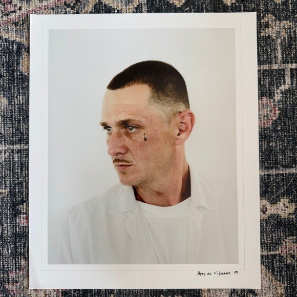 Poppy de Villeneuve 2009, Contemporary Portrait of a Man Photograph Art Signed
